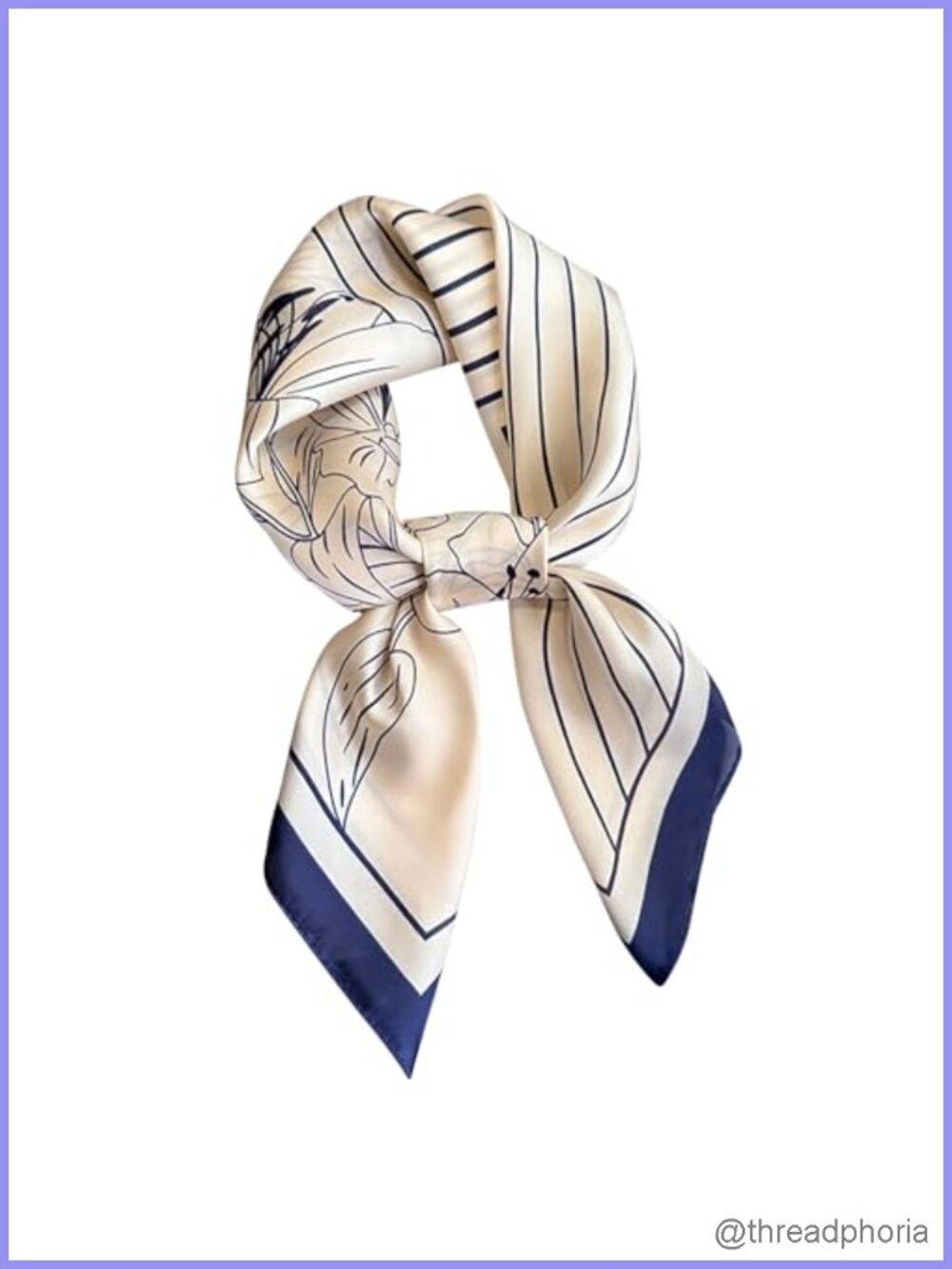 Silk Feeling Square Satin Head Scarf for Women, Multicolor Options, Lightweight